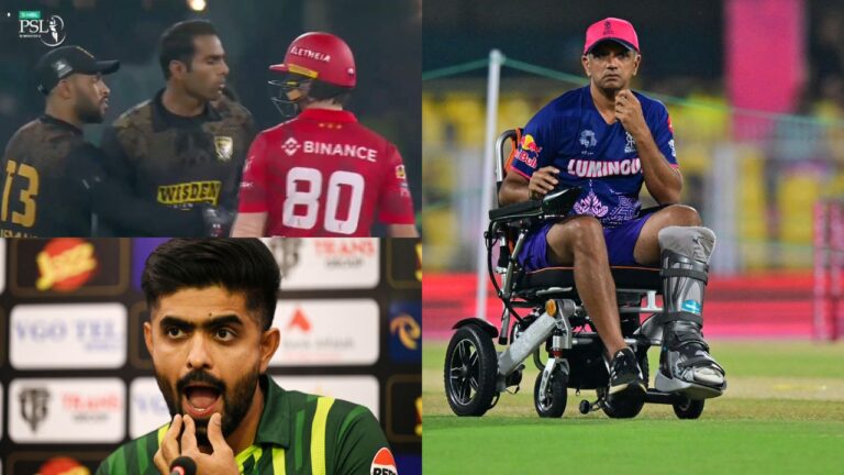 PSL 2026: محمد علی اور مارک چیپمین کے درمیان تلخ کلامی، راہول ڈریوڈ کا تذکرہ