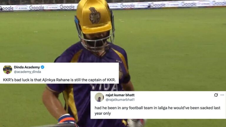 IPL 2026: اجنکیا رہانے کی ناقص کارکردگی پر کے کے آر کے شائقین برہم