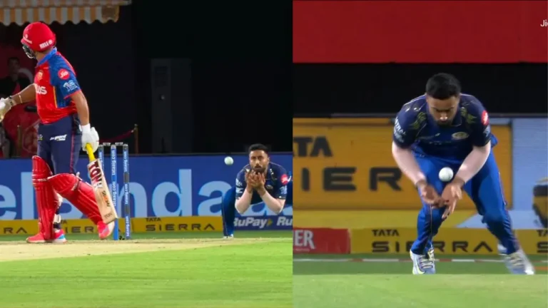 IPL 2026: ممبئی انڈینز کے نامن دھیر کا پربھ سمرن سنگھ کا آسان کیچ ڈراپ